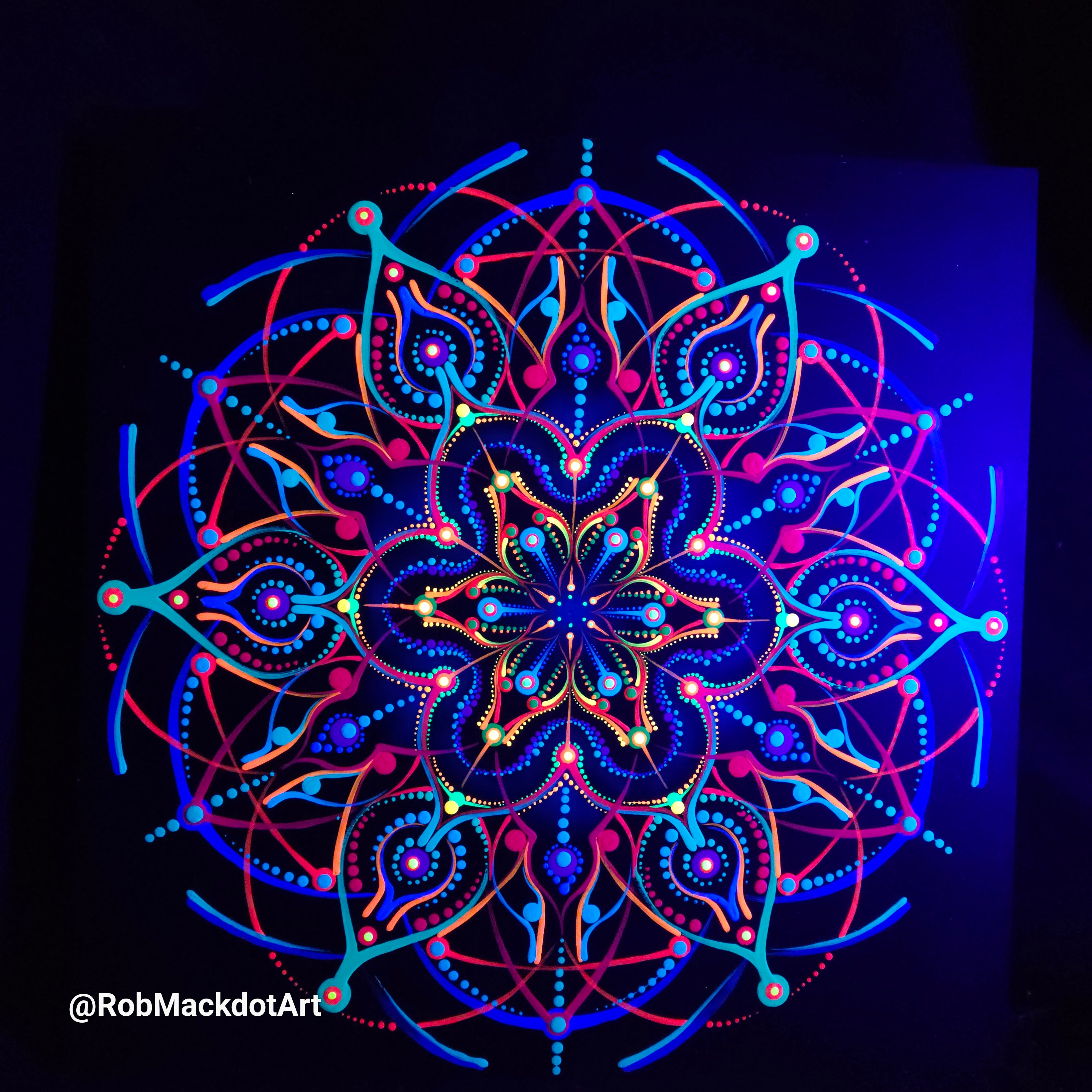 60cm Original Psychedelic Artwork 42