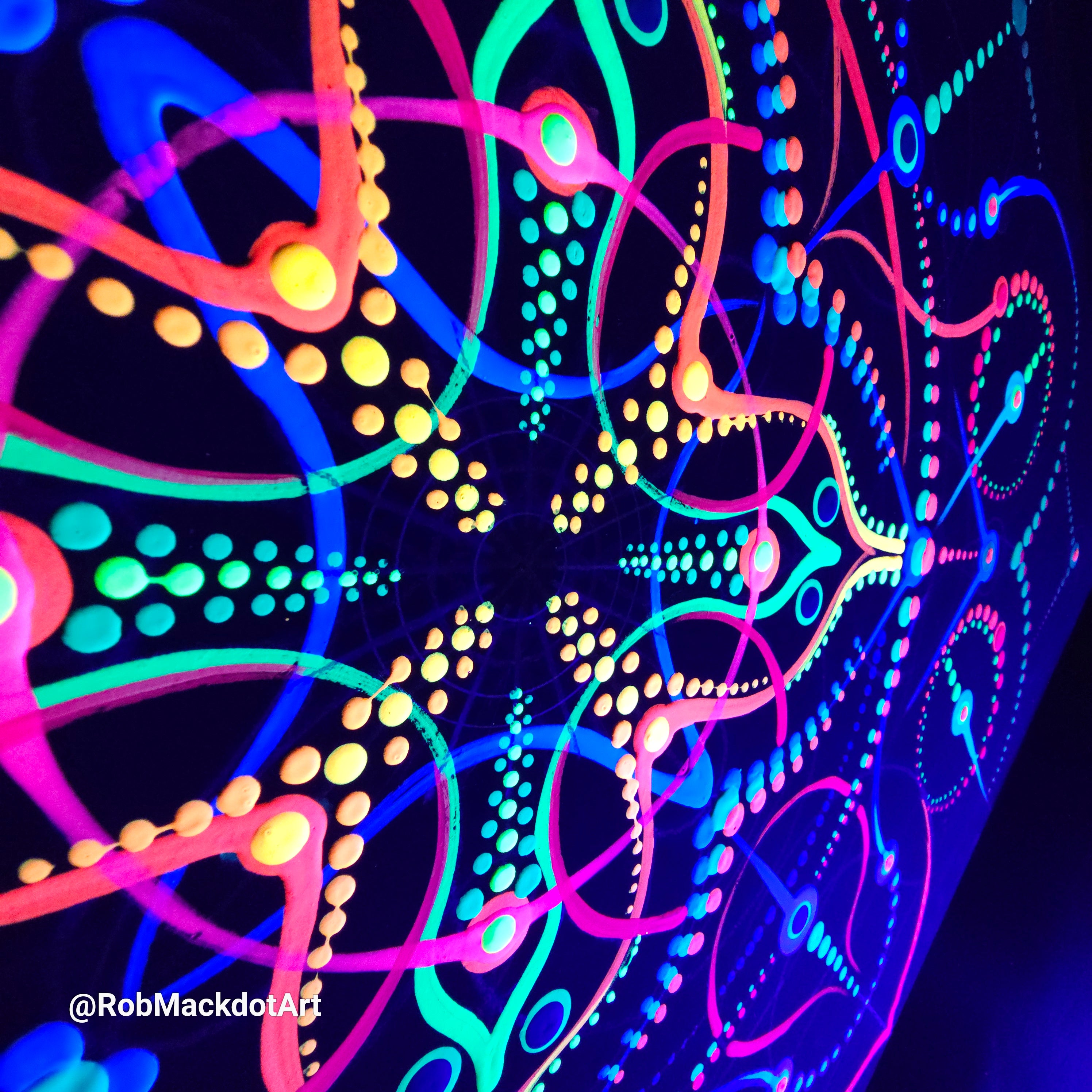 60cm Original Psychedelic Artwork 43
