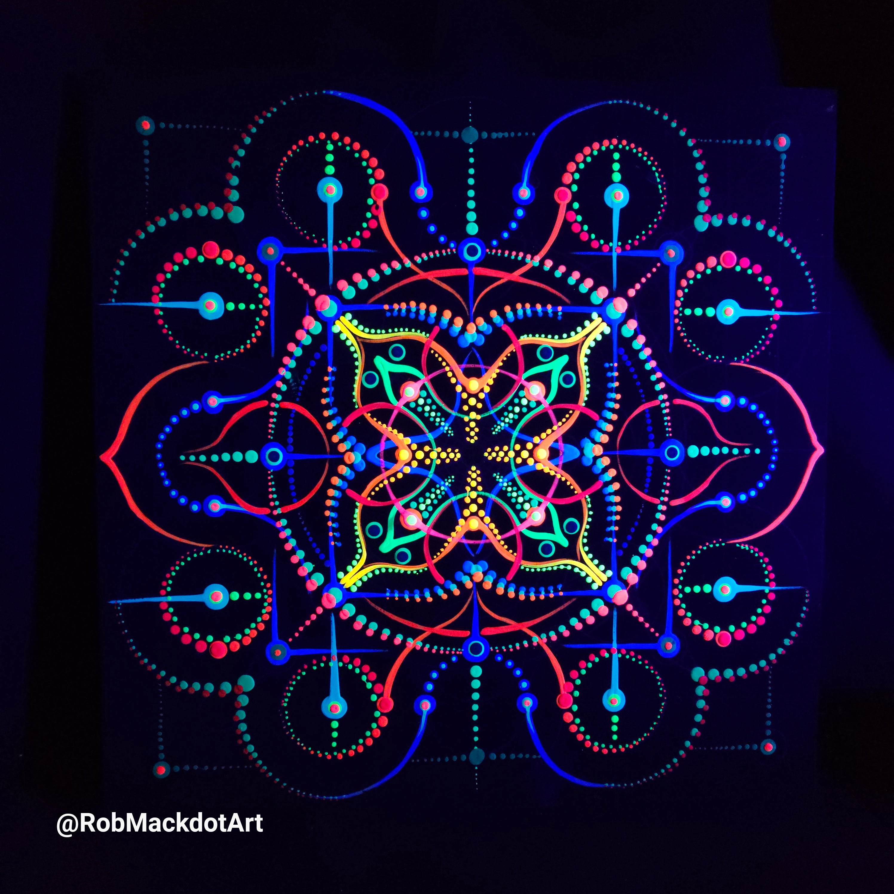 60cm Original Psychedelic Artwork 43