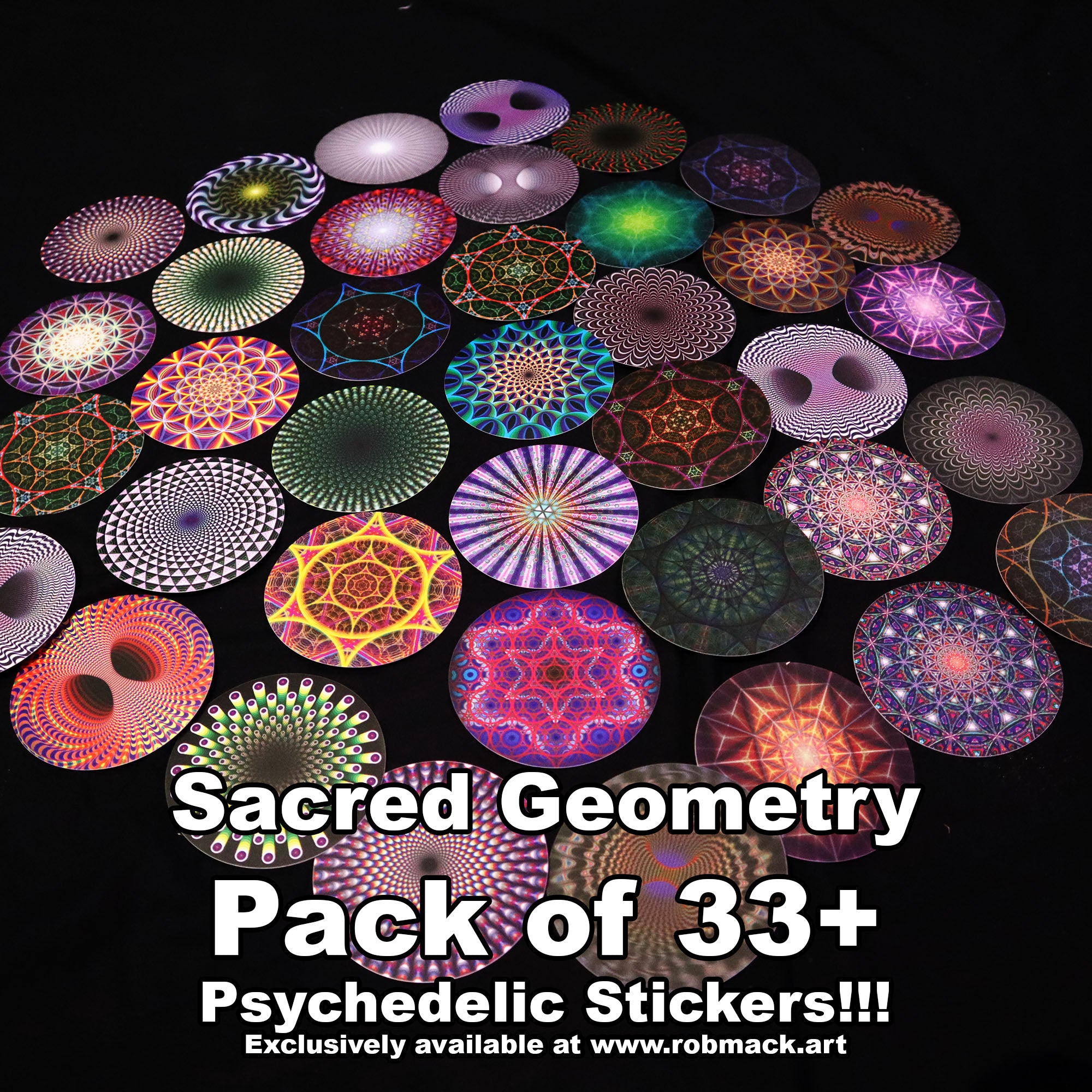 Pychedelic Geometry Psychedelic Geometry Entheogen Sacred Geometry LED Wall Art