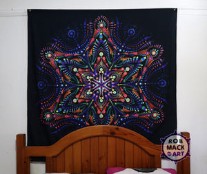 150cm 'Dragons Delight' Psychedelic Art Tapestry
