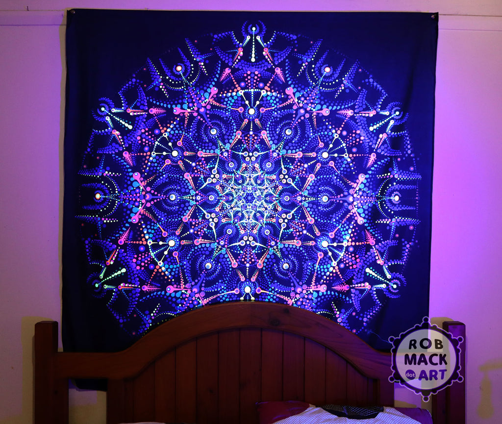 150cm 'Healing Haven' Psychedelic Art Tapestry