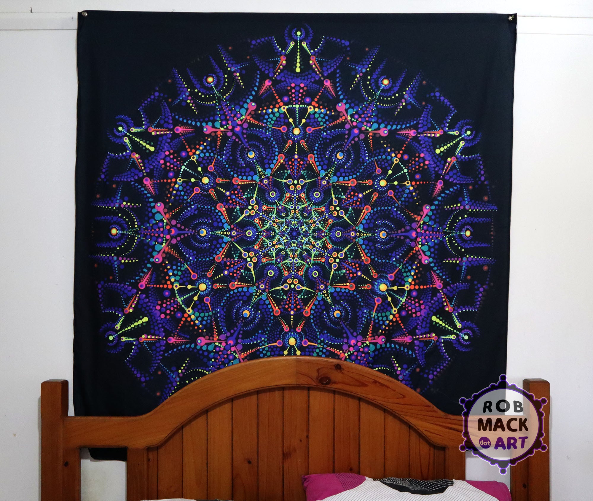 150cm 'Healing Haven' Psychedelic Art Tapestry