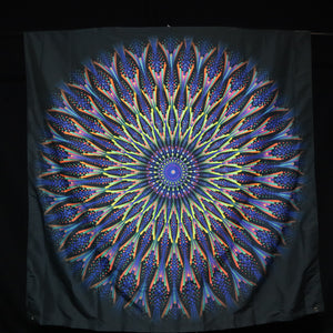 150cm Watchful Wavelength UV REACTIVE Tapestry