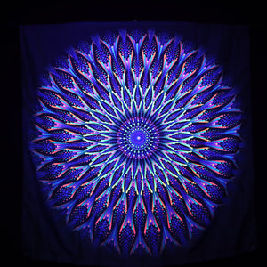 150cm Watchful Wavelength UV REACTIVE Tapestry