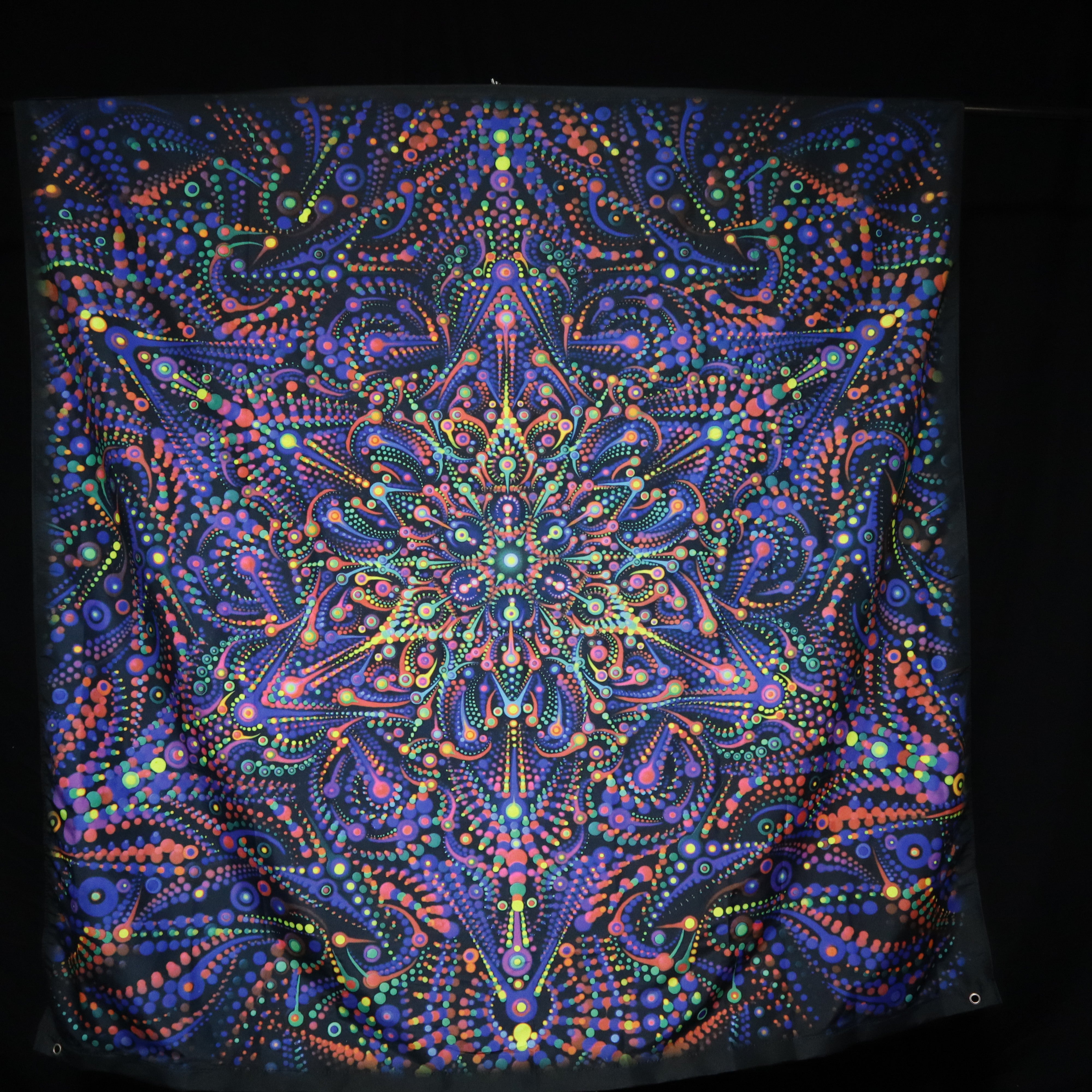 150cm Marriage material (closeup) UV REACTIVE Tapestry