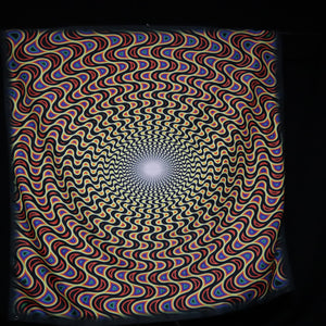 150cm Swirling Sun UV REACTIVE Tapestry