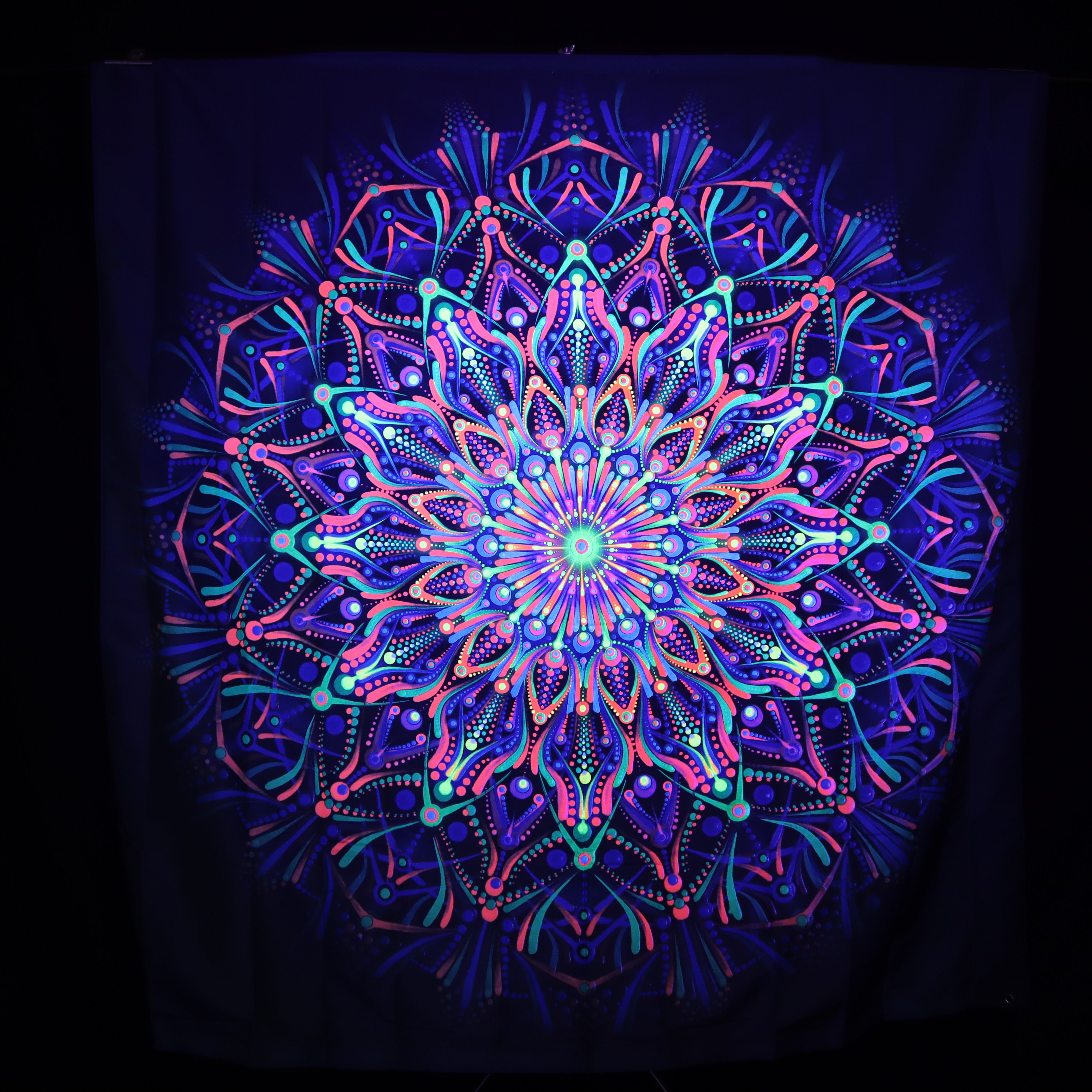 150cm Candy Carousel UV REACTIVE Tapestry