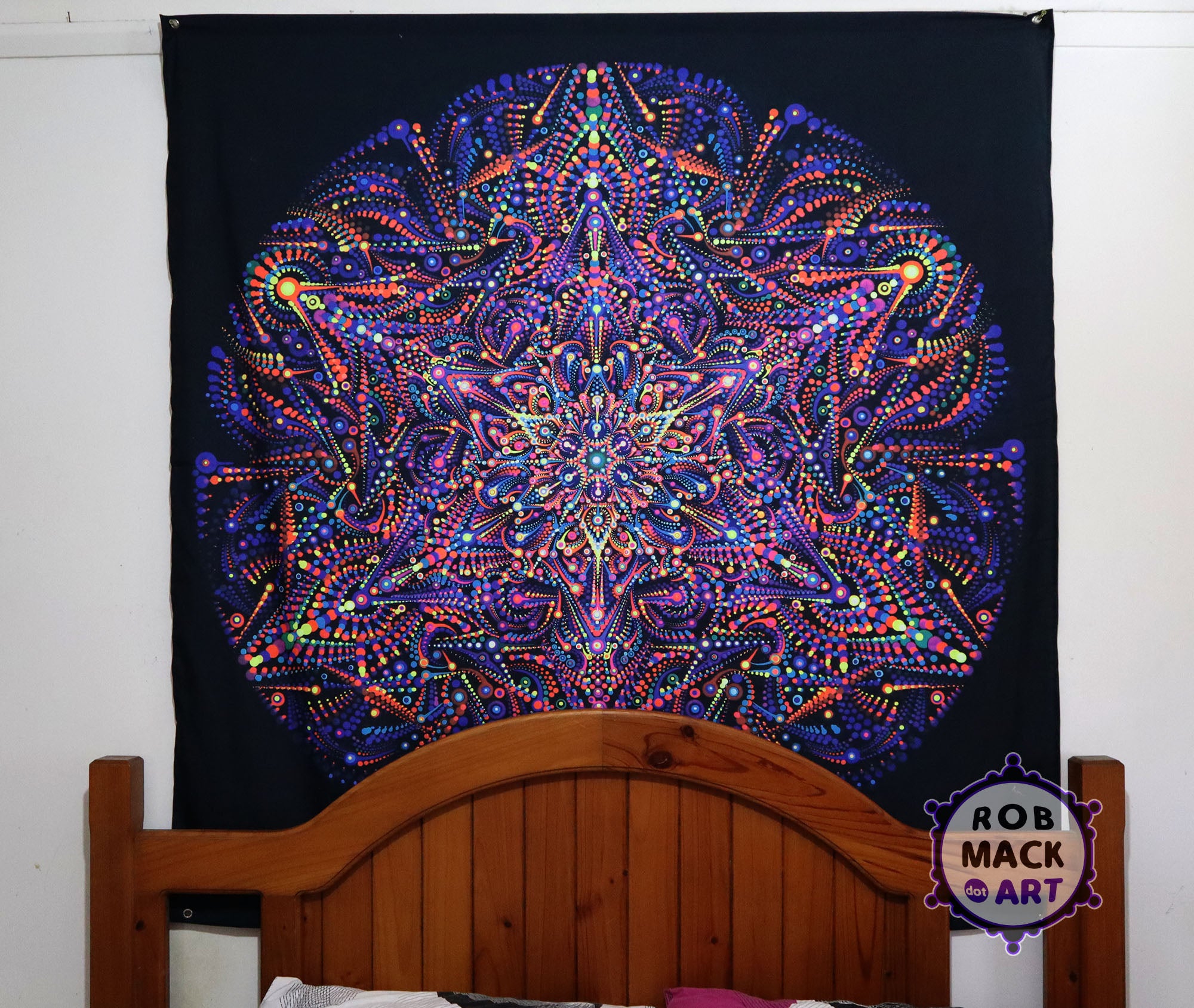 150cm 'Marriage Material' Psychedelic Art Tapestry