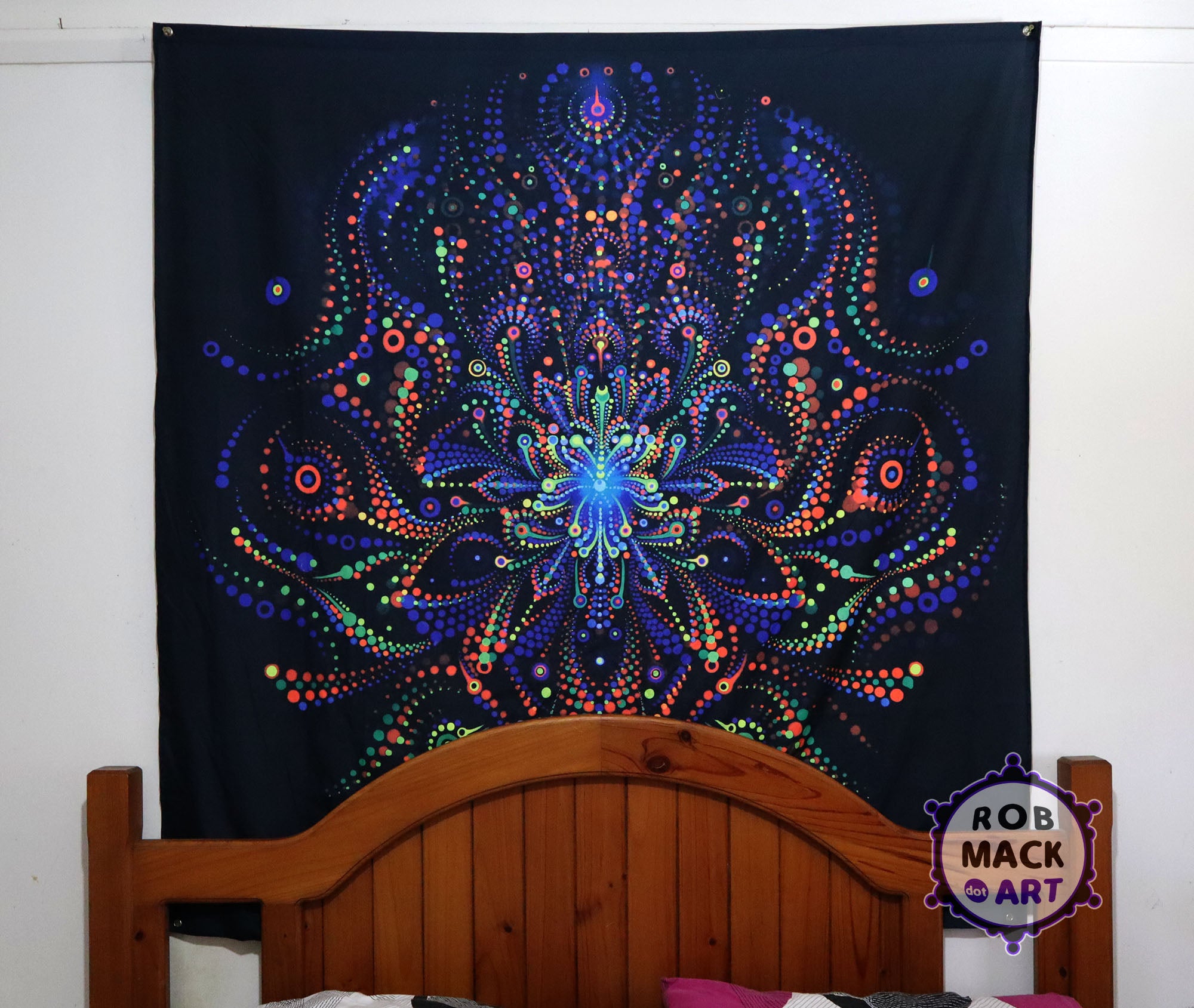 150cm 'Metta Morph' Psychedelic Art Tapestry