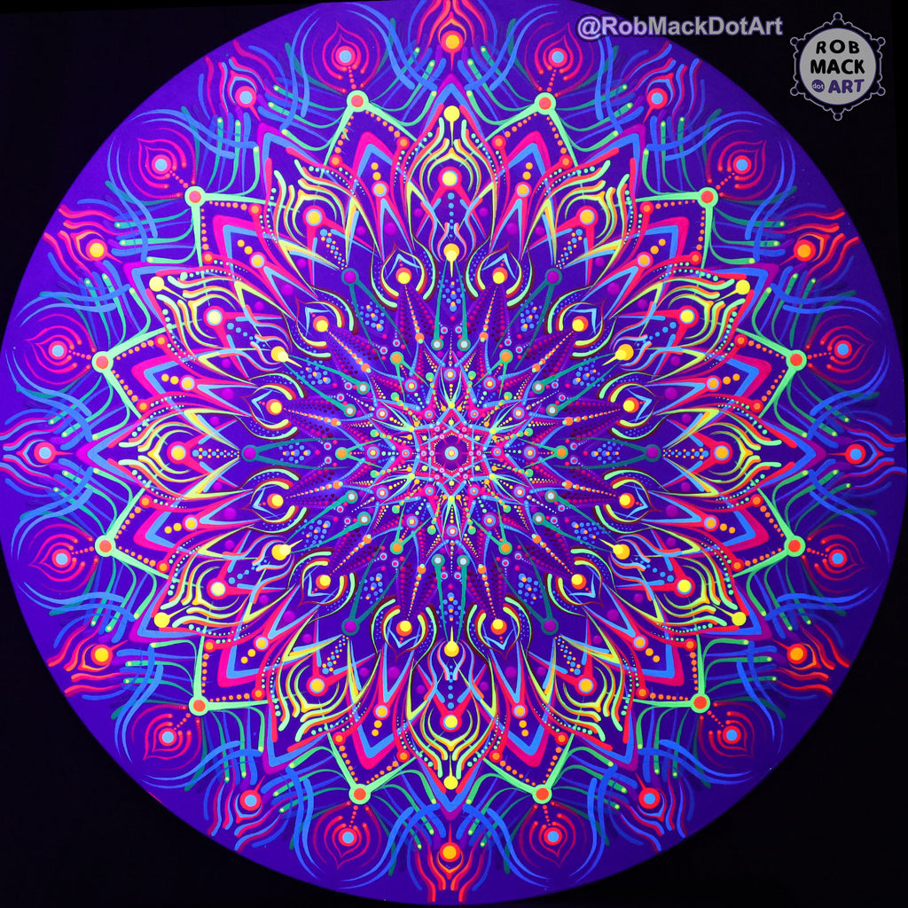Freedoms Frequency 80cm Original psychedelic artwork