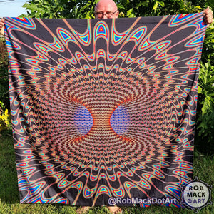 150cm Trippers Torus Psychedelic Art Tapestry
