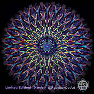 150cm Watchful Wavelength UV REACTIVE Tapestry